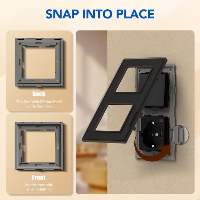 Thumbnail 6 de BSEED Interruptor de pared con enchufe 16A