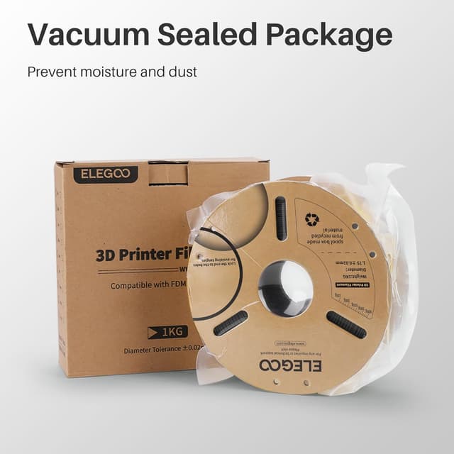 Detalle de ELEGOO PLA Filament 1.75mm Marble 1kg (Silk-style) for most FDM 3D printers