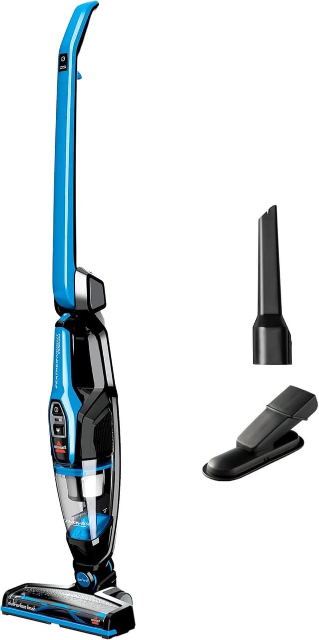 Detalle de Bissell 3061 Featherweight Cordless Stick Vacuum (Self-Standing) in Electric Blue/Black