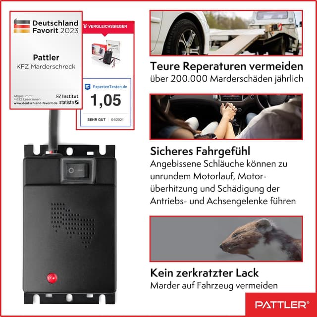 Detalle 2 de PATTLER Marderschreck Auto 60 m²