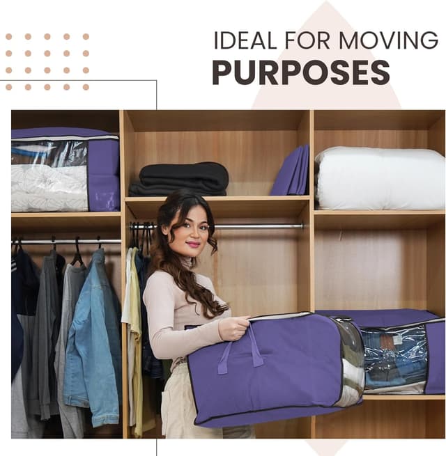 Detalle de Yuhman 6 pack 90L storage bags