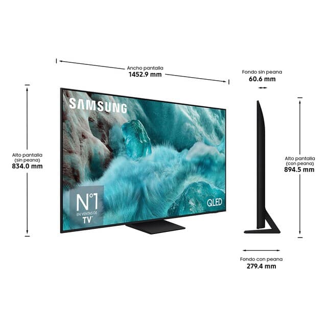 Detalle 2 de Samsung TQ65Q7F5AUXXC TV QLED 4K Smart con AI 🌟
