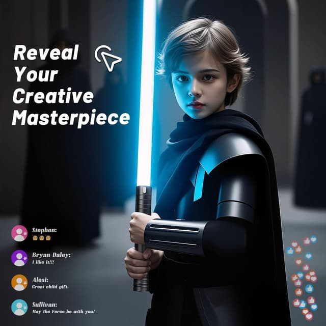 Thumbnail 6 de CSNDICE kids RGB duelling lightsaber with 15 colours, 4 FX sounds and USB-C recharge