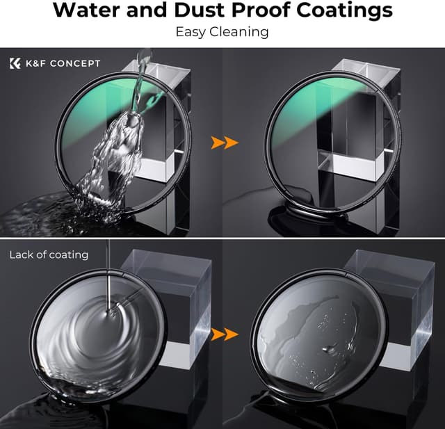 Thumbnail 6 de K&F CONCEPT 46mm Polarising Filter (CPL) Nano-X Series — Ultra Low Reflection for clearer colour