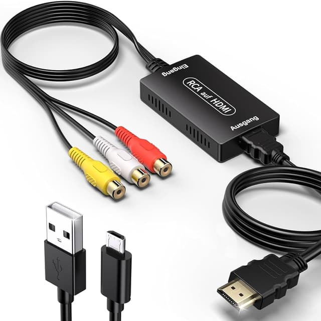Detalle de Gulemfy RCA a HDMI 1080P convertitore