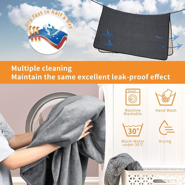 Thumbnail 3 de Dog Pee Pad Washable 92x182cm 2-pack