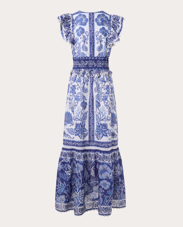 Thumbnail 1 de FARM Rio Vestido midi Garden de algodón