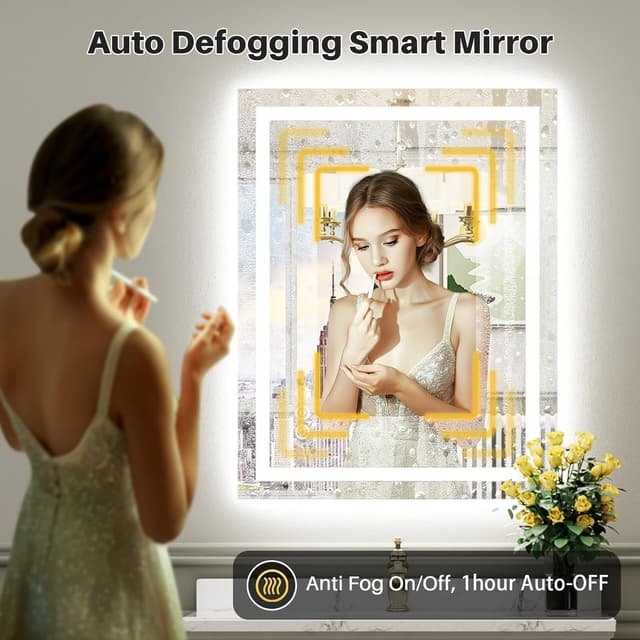 Thumbnail 4 de Briivue 36x32 Inch LED Bathroom Mirror