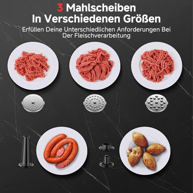 Detalle 2 de AAOBOSI Fleischwolf 3000 W mit LED