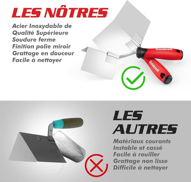 Thumbnail 5 de Goldblatt Truelles d’Angle lot 2 100×126 mm 🛠