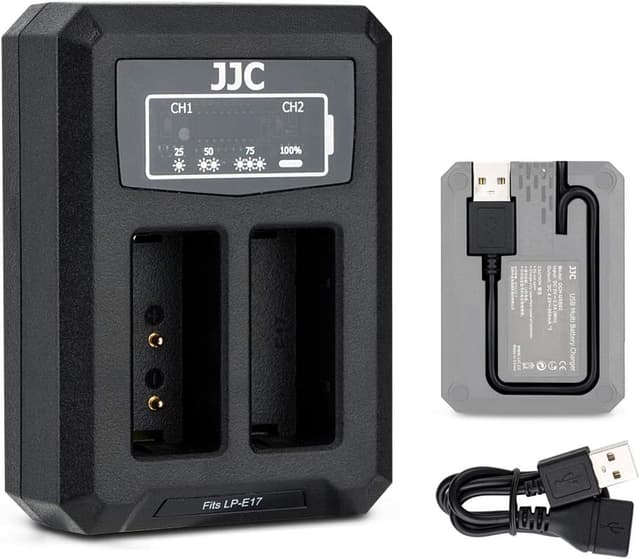 Detalle de LP-E17 USB Dual Battery Charger for Canon cameras (for LP-E17 batteries)