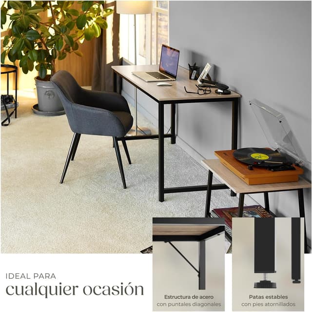 Thumbnail 4 de TecTake Mesa Escritorio 100x50 cm