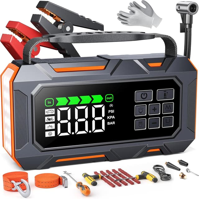 Detalle de TREKURE 14-IN-1 7000A Jump Starter Power Pack