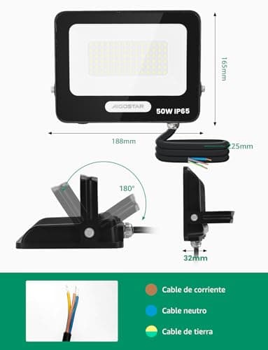 Thumbnail 4 de Aigostar Foco LED Exterior 50W 4500LM