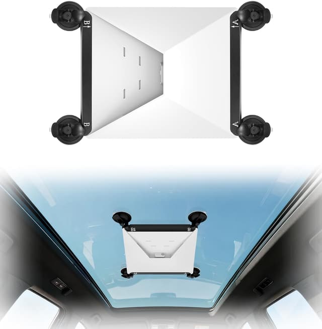 Detalle de MEKEET Starlink Mini Suction Cup Mount for Window (Black) — strong-grip, vibration-resistant car/sunroof/ RV mount