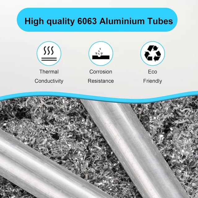 Detalle 2 de Aluminium-Rundrohr 20 x 16 mm, 250 mm