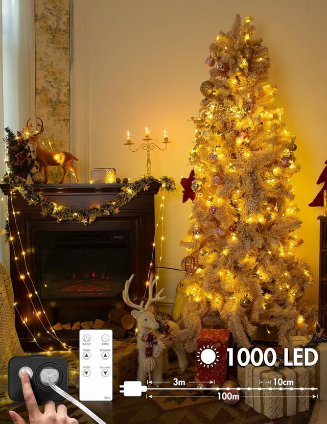 Thumbnail 2 de BESCOST Guirnaldas Luces Exterior 100M 🌟 1000 LED, 8 Modos