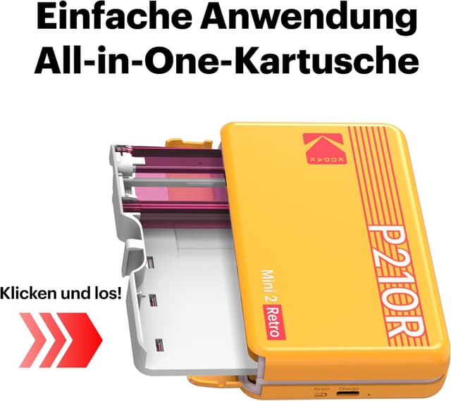 Detalle 2 de KODAK P210 Mini 2 Retro Fotodrucker 54Ă—86 đź–¨