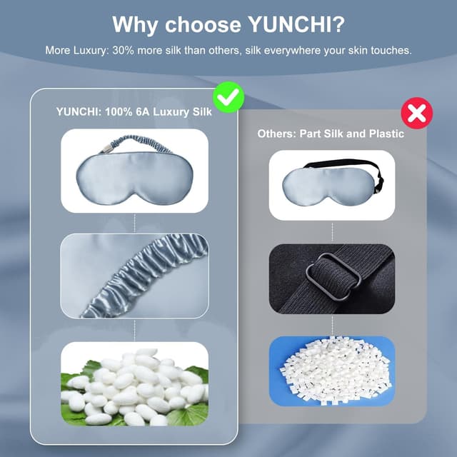 Thumbnail 1 de YUNCHI Schlafmaske Seide