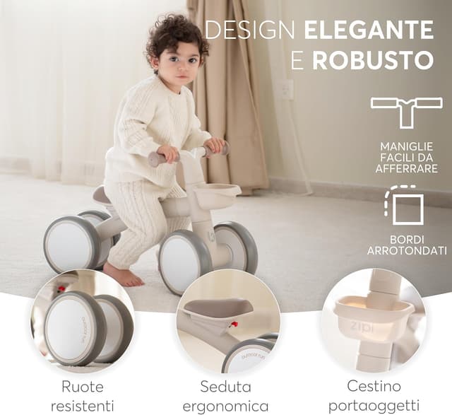 Thumbnail 3 de kikka boo ZIPI bicicletta senza pedali 1-3 anni