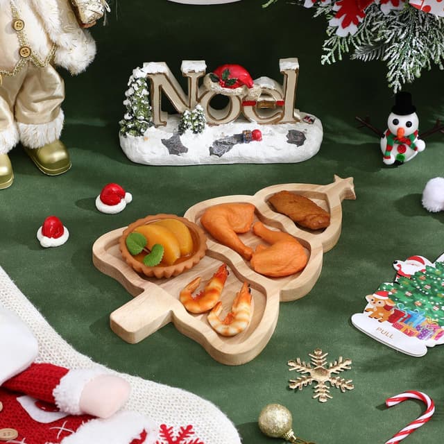 Detalle 2 de Ciieeo Bambus Serviertablett 30 x 20 cm