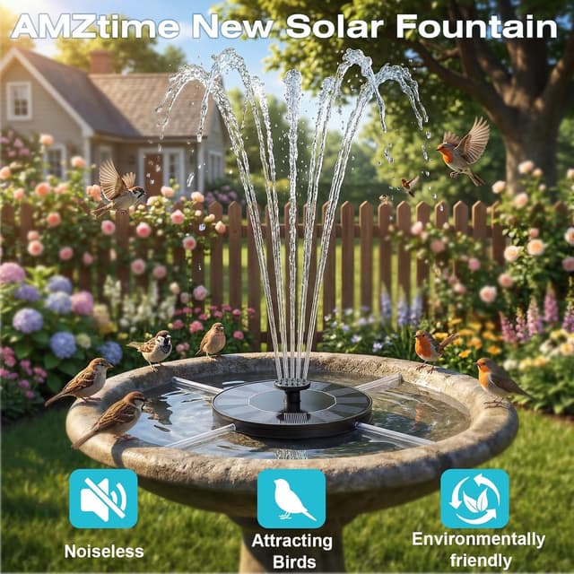 Detalle de AMZtime Solar Water Fountain Pump