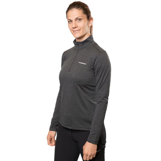 Detalle de Trangoworld Arkha: forro polar de mujer muy elástico y transpirable para montaña