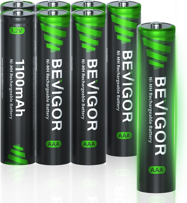 Detalle de BEVIGOR AAA 1100 mAh NiMH 1,2 V, 8er