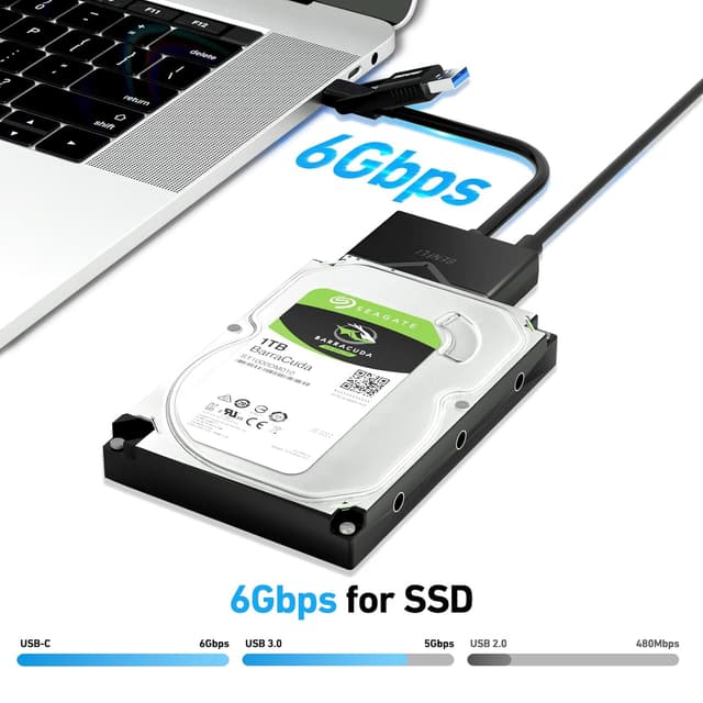 Detalle 2 de BENFEI USB-3.0-SATA Adapter 2-in-1