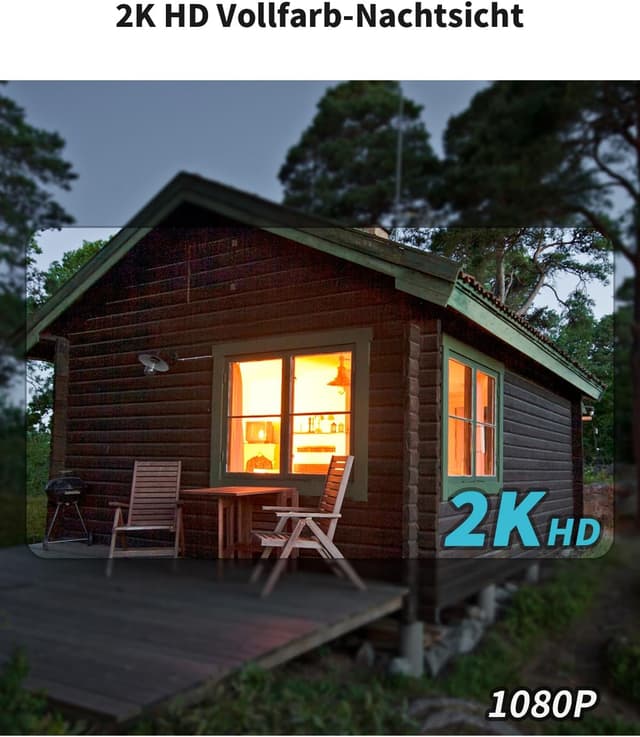 Detalle de SEHMUA 4G LTE Überwachungskamera Außen Solar mit SIM-Karte (2K, PTZ, PIR, IP66)