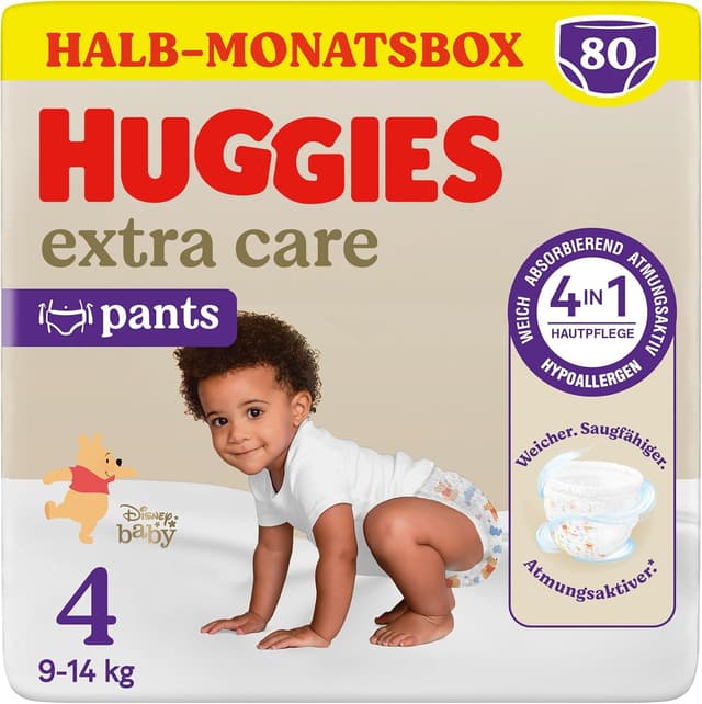 Detalle de HUGGIES Pants Extra Care Größe 4 Windeln 👶
