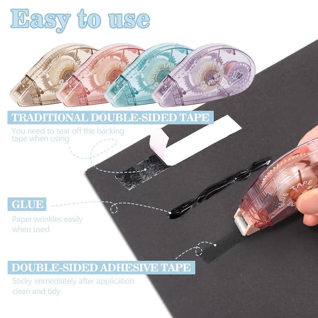 Detalle 2 de Kunoli Glue Roller 0.31in x 26.25ft adhesive tape dispenser ๐จ