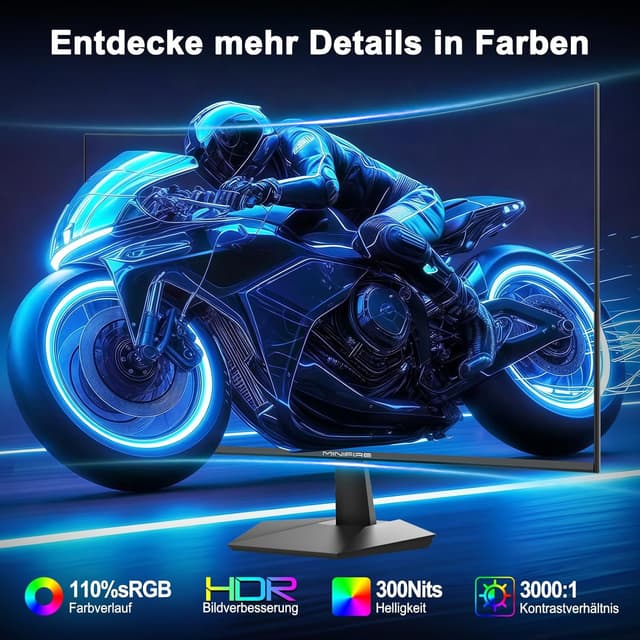 Detalle 2 de Minifire MFG24C1L 24″ Curved Gaming-Monitor 160Hz