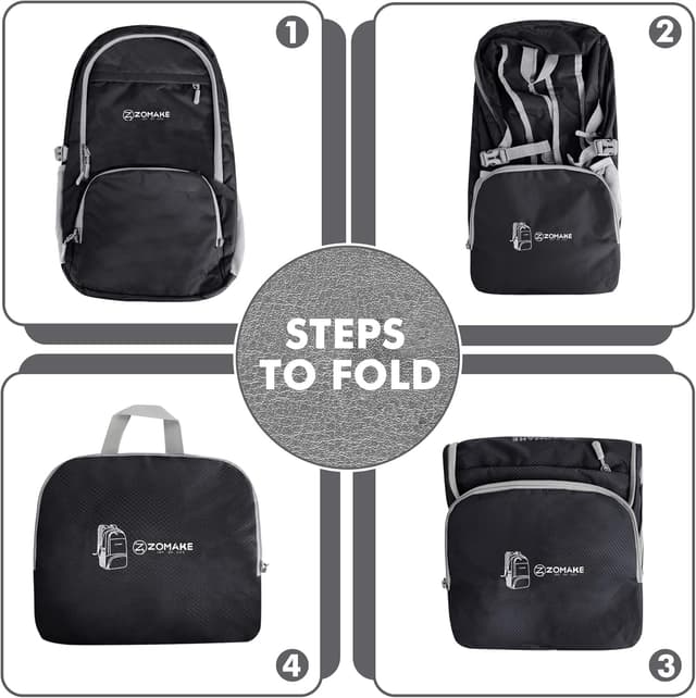 Detalle de ZOMAKE ZOMAKE Lightweight Foldable Backpack 30L