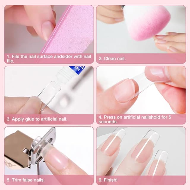 Thumbnail 6 de Colle à ongles gel pour Nail Art strass 3×10 g (avec colle extra forte, séchage rapide)