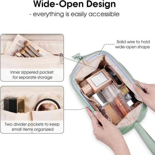 Detalle 2 de Narwey Large Makeup Bag