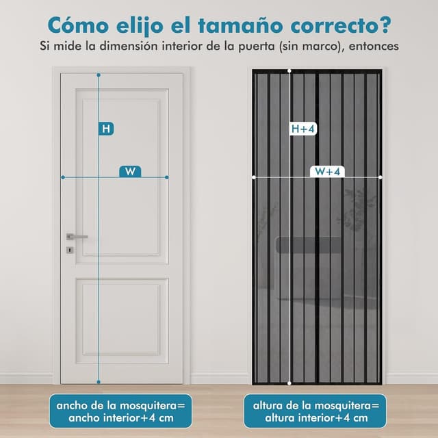 Thumbnail 4 de Sekey Cortina magnética mosquitera 90x210 cm