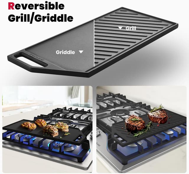 Detalle 2 de GASLAND GH3365SF 36 Inch gas cooktop