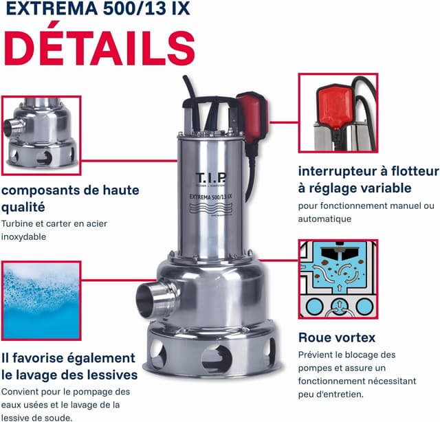 Thumbnail 5 de TIP Extrema 500/13 Pro Pompe d’Eau Submersible