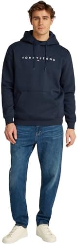 Detalle de Tommy Jeans Sudadera Linear Logo 3XL azul