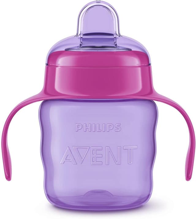Detalle de PHILIPS Avent Chope Easy Sip SCF551/03 à bec souple en silicone (sans BPA) – à partir de 6 mois – 200 ml