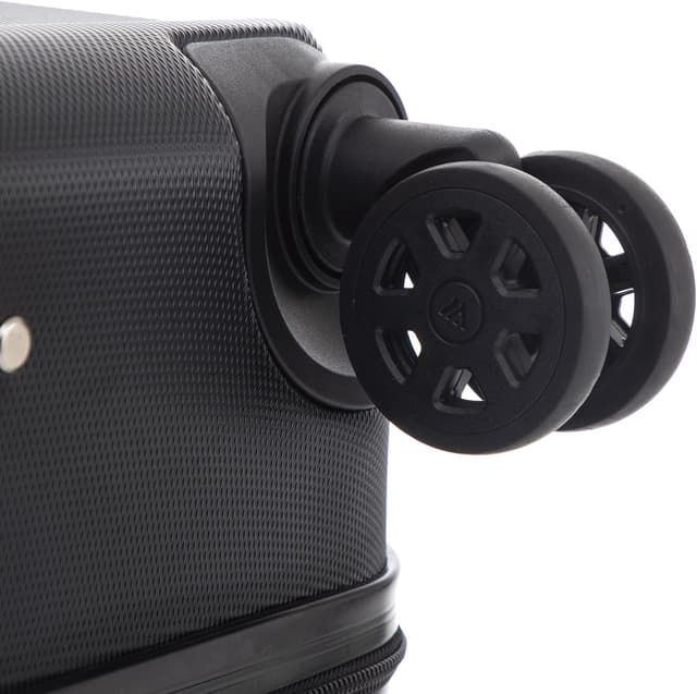 Detalle de yonsly Trolley-Reisekoffer Travel Suitcase (S, Schwarz) mit Hartschale, 4x 360°-Rollen und Zahlenschloss