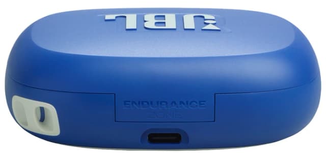 Detalle de JBL Endurance Zone Blau In-Ear-Sportkopfhörer mit Ohrbügel, IP68 und bis zu 8 Stunden Akku