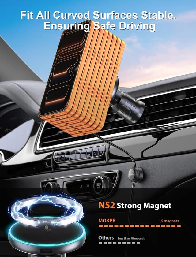 Thumbnail 5 de MOKPR MagSafe Autohalterung 15W Ladefunktion