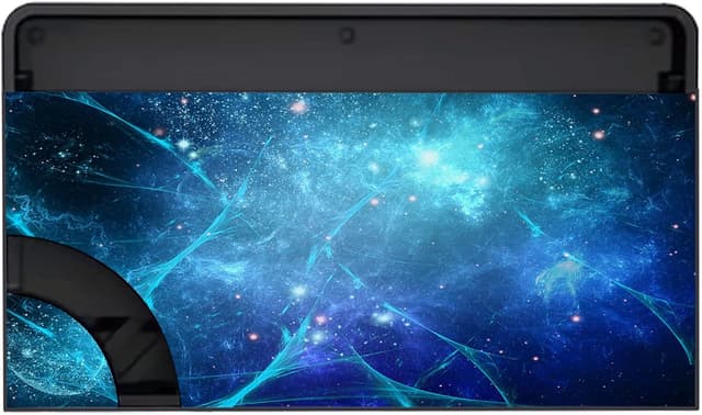 Detalle de playvital Full Set Protective Stickers for Nintendo Switch OLED (Blue Nebula) – vinyl decal skins for console, Joy-Con, dock & grips