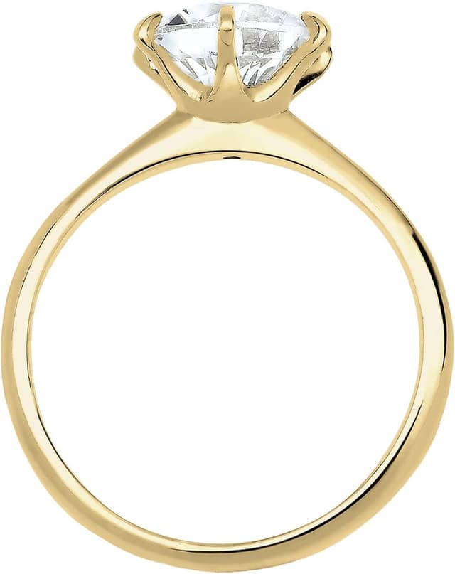 Detalle de Elli PREMIUM Solitär Verlobungsring 375 Gold