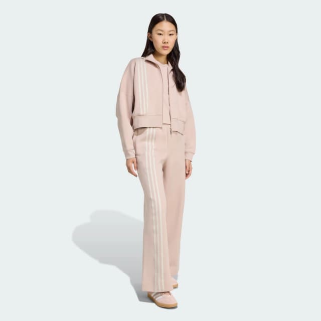 Detalle de Adidas Chaqueta Off Placed 3 Stripes Marrón