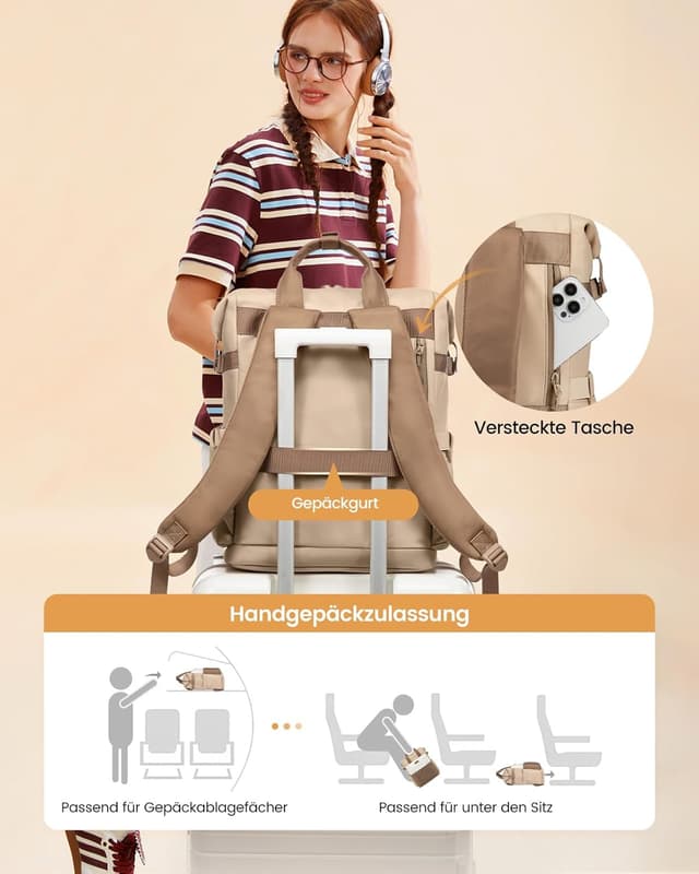 Detalle 2 de LOVEVOOK Rucksack für Laptop 15,6 Zoll