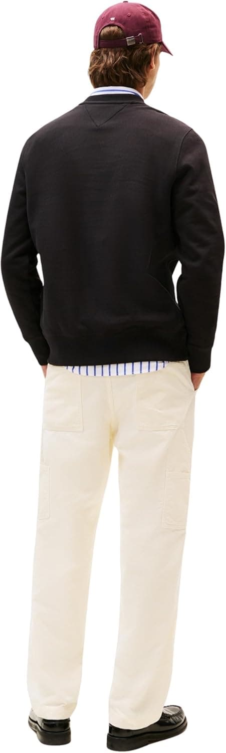 Detalle de Tommy Hilfiger Men’s Regular Fit Arch Crew Neck Sweatshirt