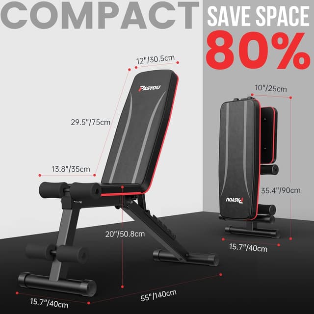 Thumbnail 3 de PASYOU PA300 Hantelbank 8‑in‑1, 230 kg Kapazität 🏋